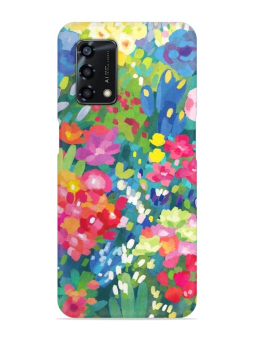 Watercolor Flower Art Snap Case for Oppo F19S Zapvi