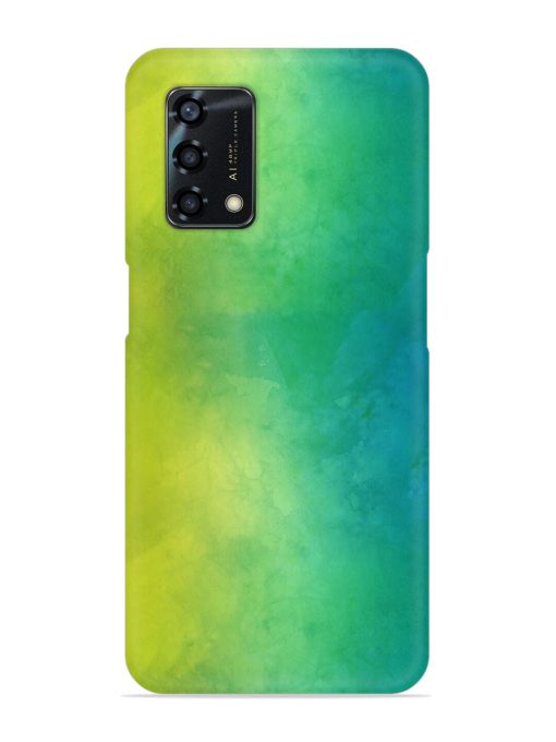 Yellow Green Gradient Snap Case for Oppo F19S Zapvi