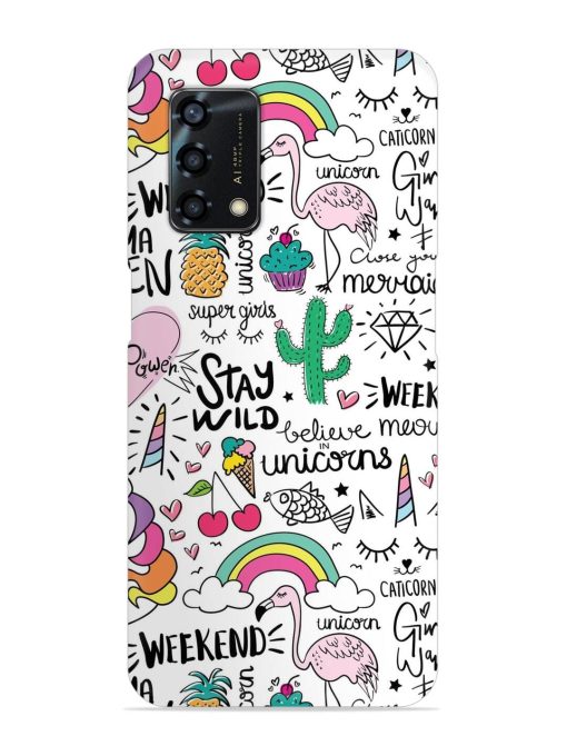 Unicorn Ice Cream Snap Case for Oppo F19S Zapvi