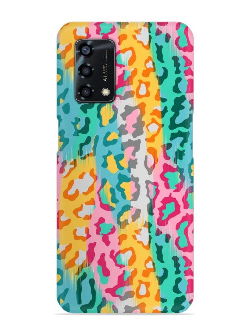 Seamless Vector Colorful Snap Case for Oppo F19S Zapvi