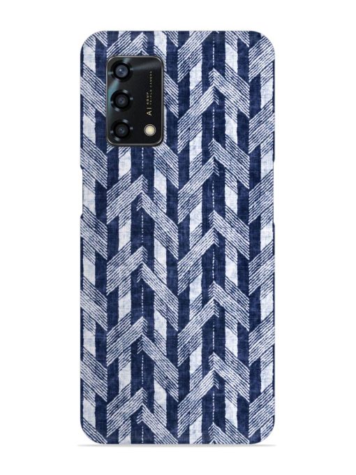 Abstract Herringbone Motif Snap Case for Oppo F19S Zapvi