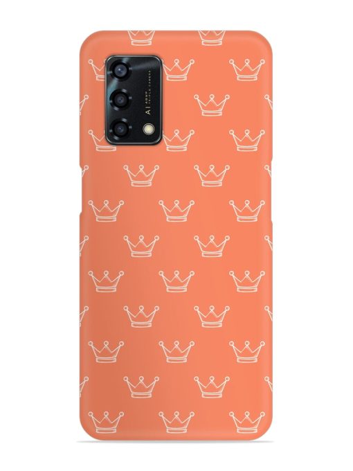 Hand Drawn Crown Snap Case for Oppo F19S Zapvi