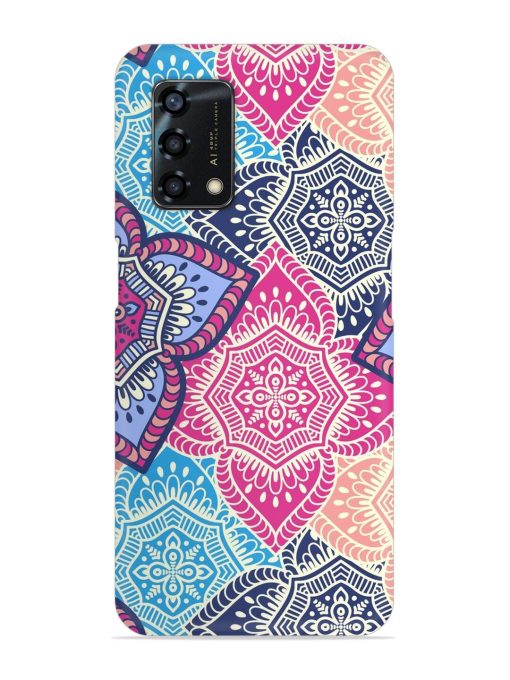 Ethnic Floral Seamless Snap Case for Oppo F19S Zapvi