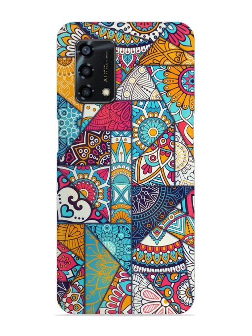 Patchwork Pattern Vintage Snap Case for Oppo F19S Zapvi