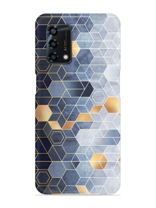 Geometric Abstraction Hexagons Snap Case for Oppo F19S