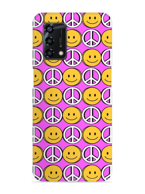 Smiley Face Peace Snap Case for Oppo F19S