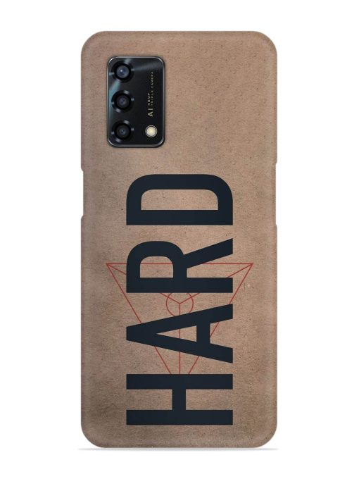 Hard Typo Snap Case for Oppo F19S Zapvi