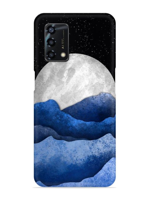 Full Moon Mountain Vector Snap Case for Oppo F19S Zapvi