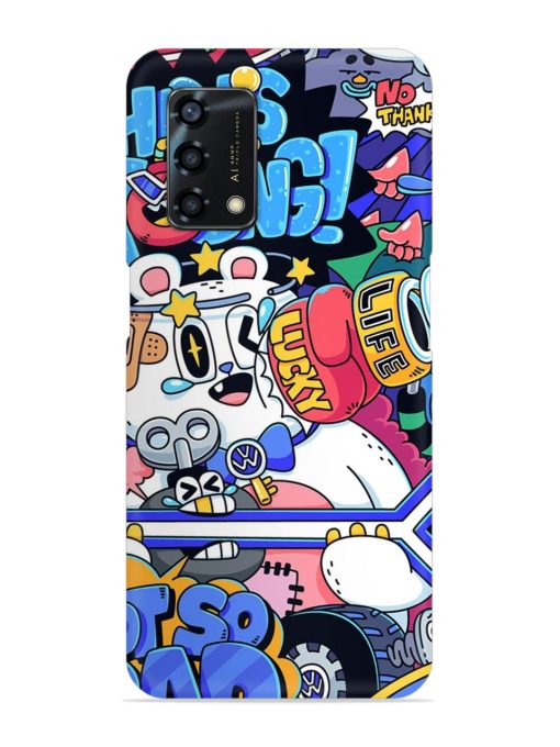 Universal Doodle Snap Case for Oppo F19S Zapvi