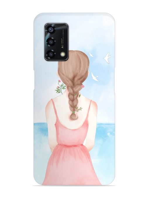 Watercolor Girl Vector Snap Case for Oppo F19S