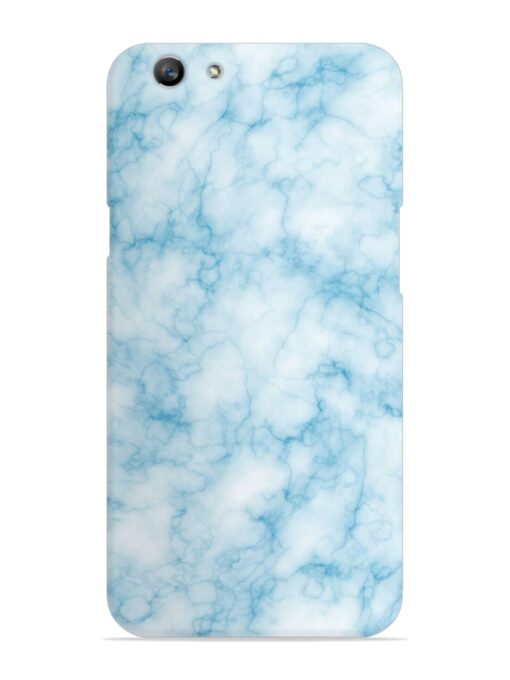 Blue White Natural Marble Snap Case for Oppo F1S Zapvi