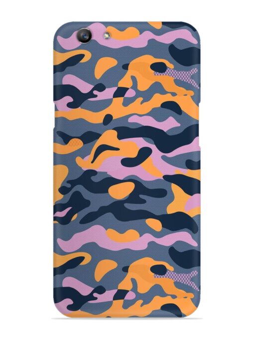 Camouflage Army Military English Orange Art Snap Case for Oppo F1S Zapvi