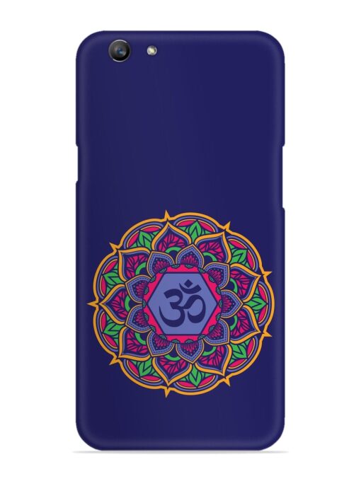 Om Mandala Art Blue Snap Case for Oppo F1S Zapvi