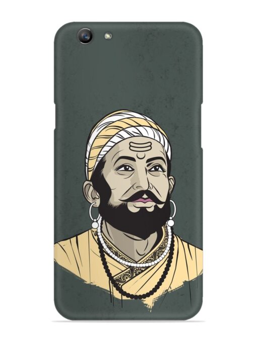 Shivaji Maharaj Vector Art Snap Case for Oppo F1S Zapvi