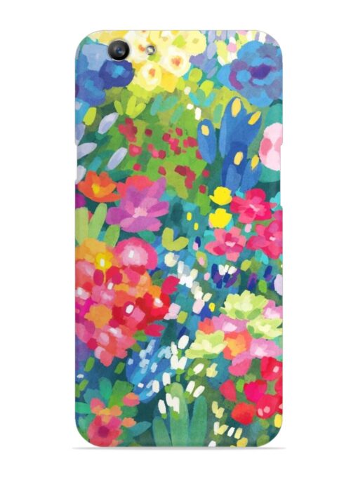 Watercolor Flower Art Snap Case for Oppo F1S Zapvi