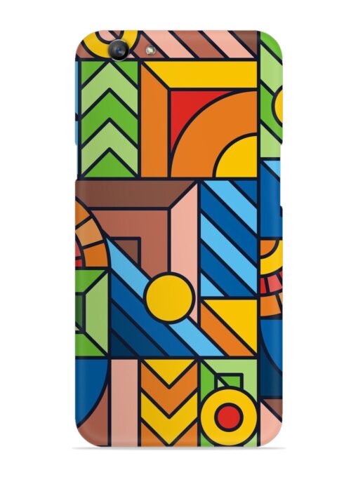 Colorful Geometric Snap Case for Oppo F1S Zapvi