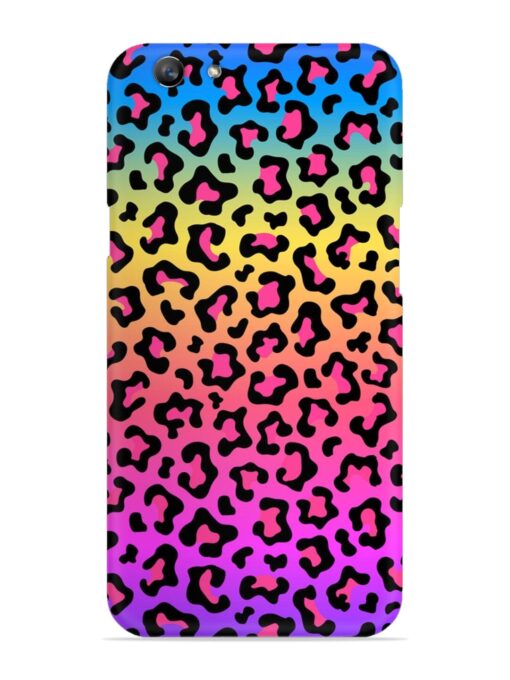 Neon Rainbow Colored Snap Case for Oppo F1S