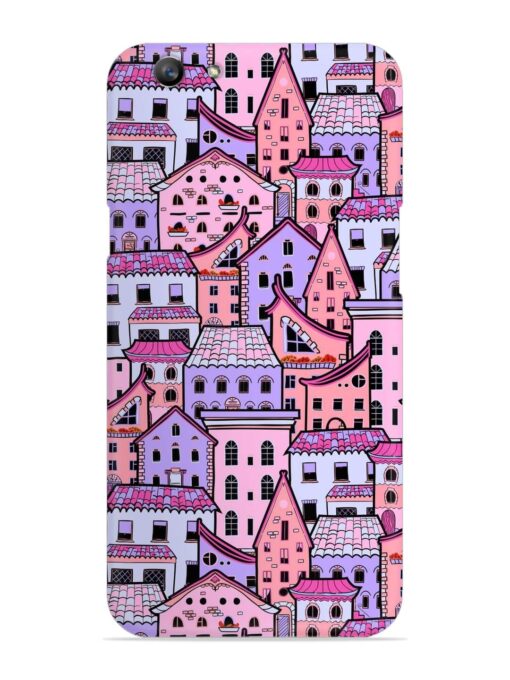 Seamless Pattern Houses Snap Case for Oppo F1S Zapvi