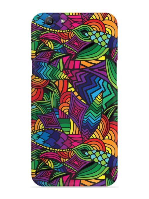 Abstract Multicolor Seamless Snap Case for Oppo F1S Zapvi