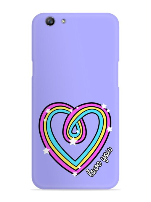 Colorful Rainbow Heart Snap Case for Oppo F1S Zapvi