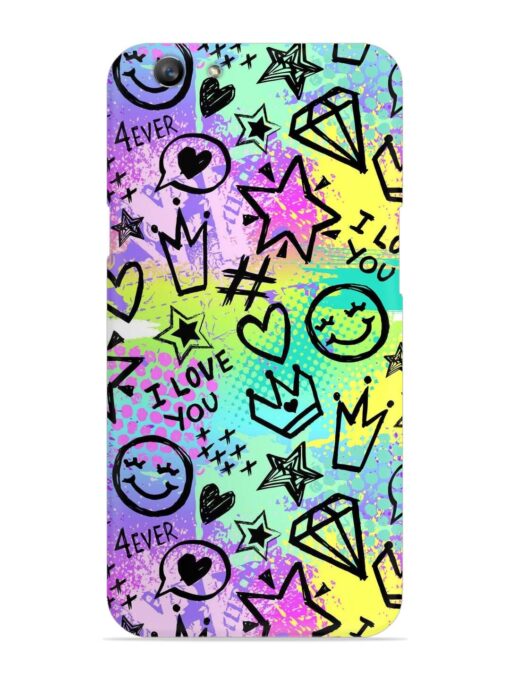 Bright Seamless Pattern Snap Case for Oppo F1S