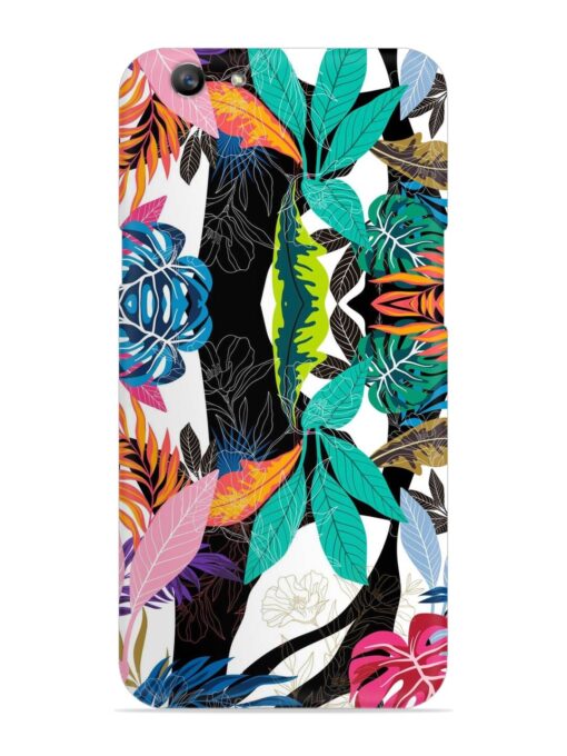 Floral Pattern Bright Snap Case for Oppo F1S Zapvi