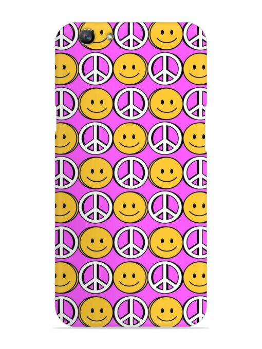 Smiley Face Peace Snap Case for Oppo F1S Zapvi