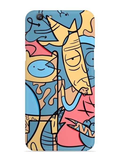 Silly Face Doodle Snap Case for Oppo F1S Zapvi