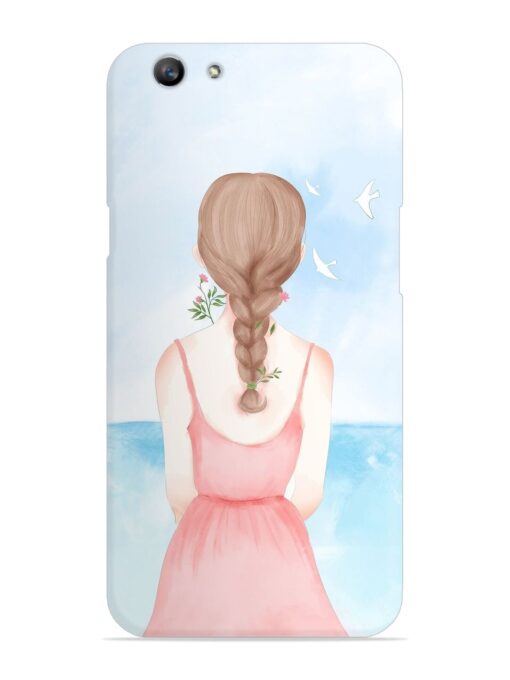 Watercolor Girl Vector Snap Case for Oppo F1S Zapvi