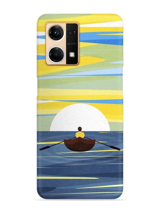 Rowing Person Ferry Paddle Snap Case for Oppo F21 Pro (4G) Zapvi