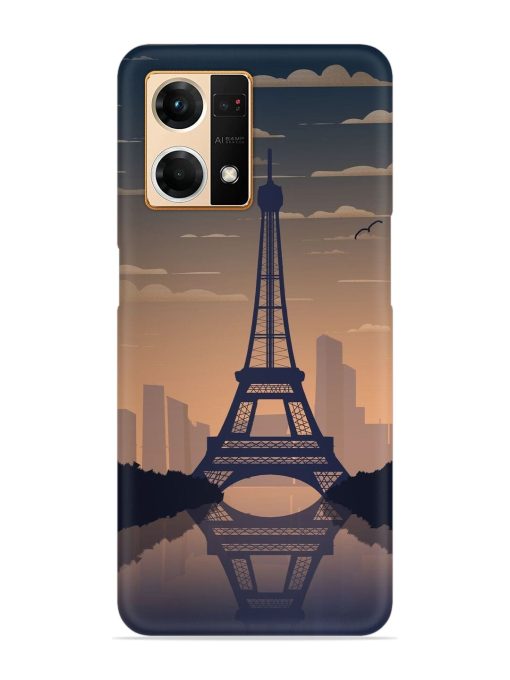 France Paris Eiffel Tower Gradient Snap Case for Oppo F21 Pro (4G) Zapvi