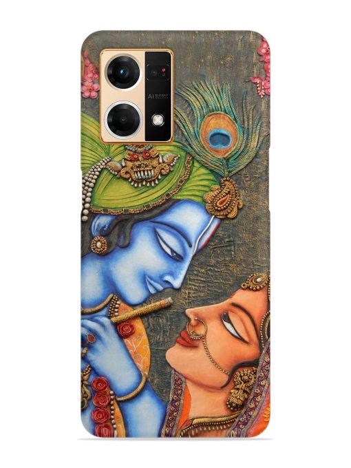 Lord Radha Krishna Flute Art Snap Case for Oppo F21 Pro (4G) Zapvi