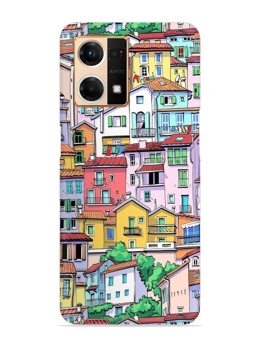 Europe Old Town Snap Case for Oppo F21 Pro (4G)