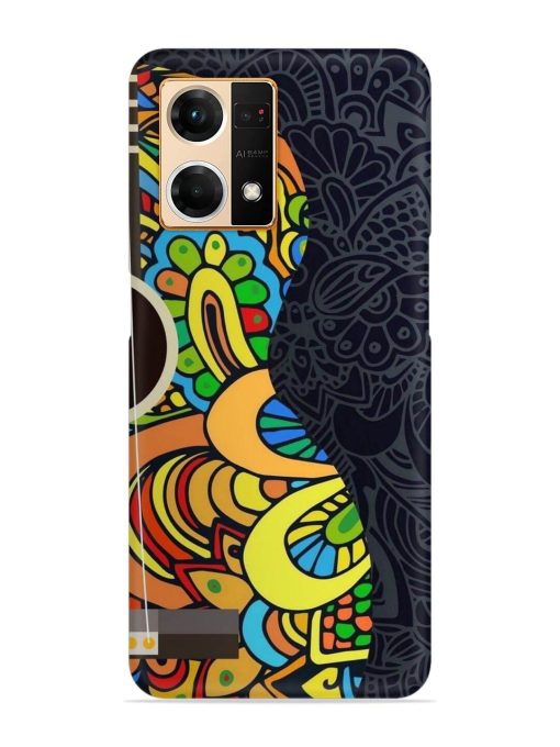 Guitar Vector Art Snap Case for Oppo F21 Pro (4G)