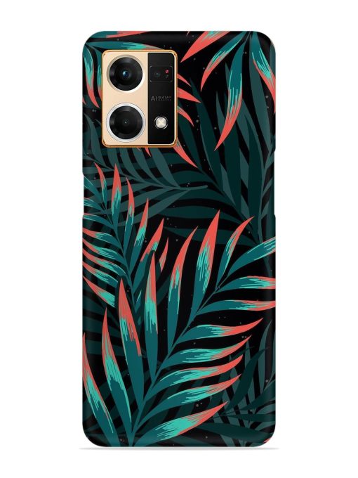 Green Leaf Art Snap Case for Oppo F21 Pro (4G)