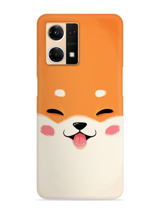 Happy Cat Art Snap Case for Oppo F21 Pro (4G)