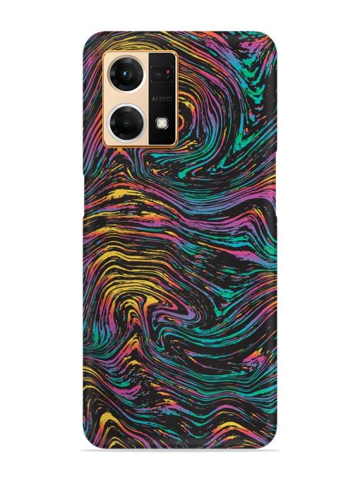 Abstract Liquid Colors Snap Case for Oppo F21 Pro (4G) Zapvi