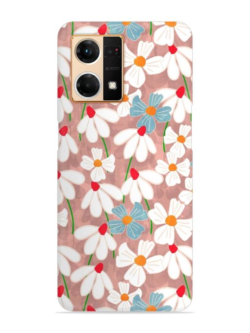 Abstract Petal Flowers Snap Case for Oppo F21 Pro (4G) Zapvi