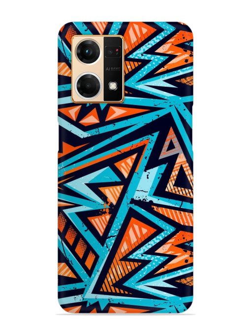 Abstract Seamless Grunge Snap Case for Oppo F21 Pro (4G) Zapvi