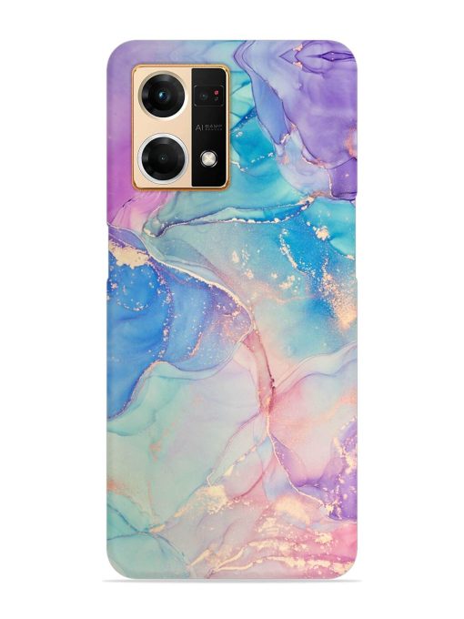 Alcohol Ink Colors Snap Case for Oppo F21 Pro (4G) Zapvi