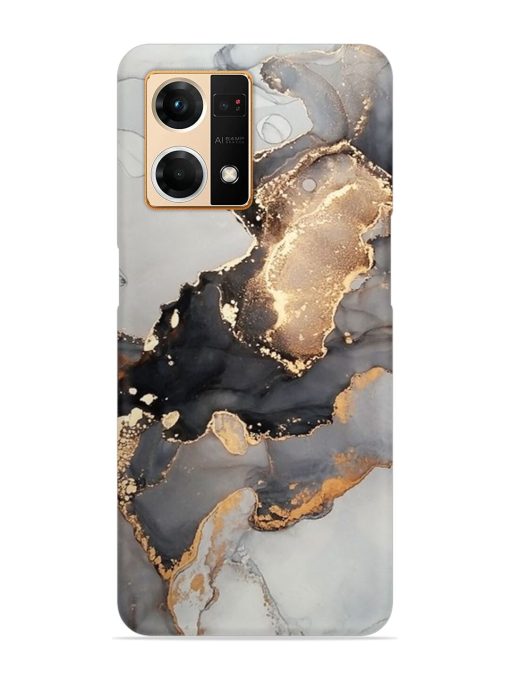 Luxury Abstract Fluid Snap Case for Oppo F21 Pro (4G)