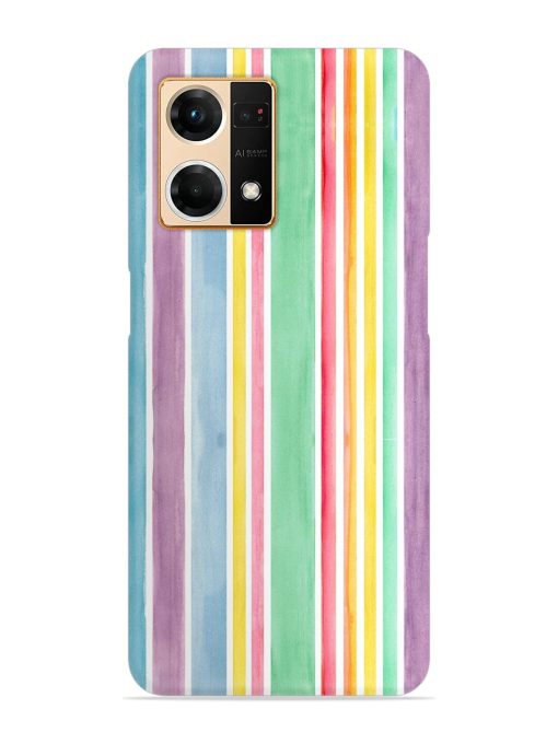 Hand Drawn Watercolor Snap Case for Oppo F21 Pro (4G)