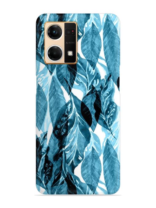 Leaves Pattern Jungle Snap Case for Oppo F21 Pro (4G)