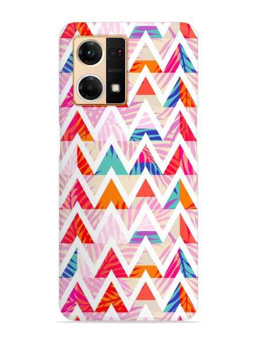 Abstract Triangle Background Snap Case for Oppo F21 Pro (4G) Zapvi