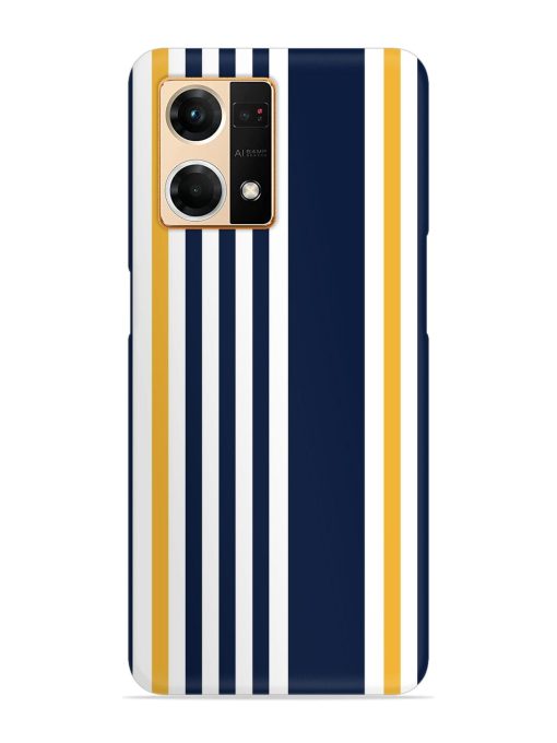 Seamless Stripe Pattern Snap Case for Oppo F21 Pro (4G) Zapvi