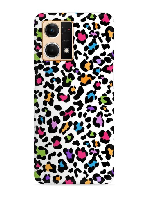 Seamless Leopard Pattern Snap Case for Oppo F21 Pro (4G) Zapvi