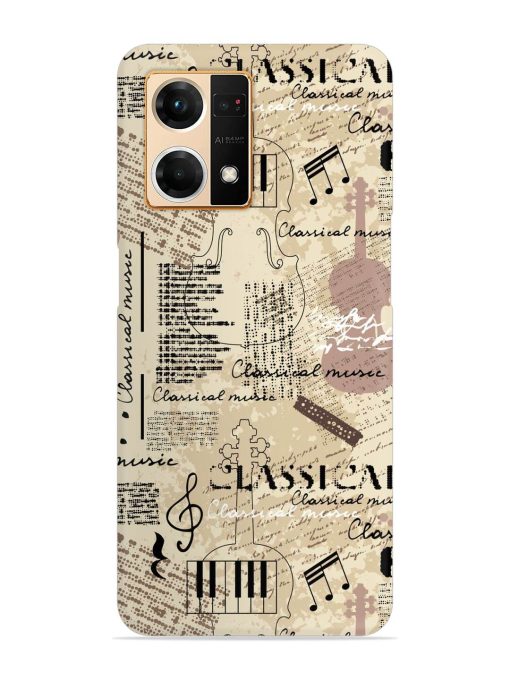 Classical Music Lpattern Snap Case for Oppo F21 Pro (4G)