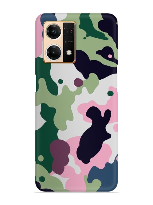 Seamless Funky Camouflage Snap Case for Oppo F21 Pro (4G) Zapvi