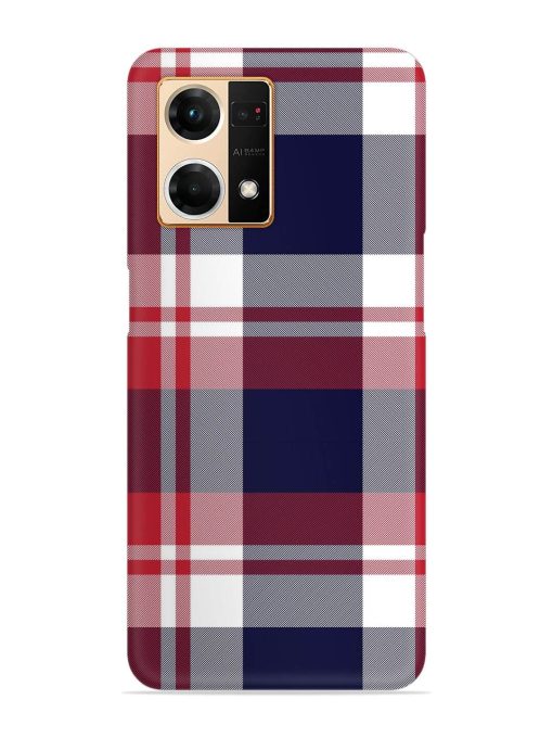 Classic Plaid Tartan Snap Case for Oppo F21 Pro (4G)