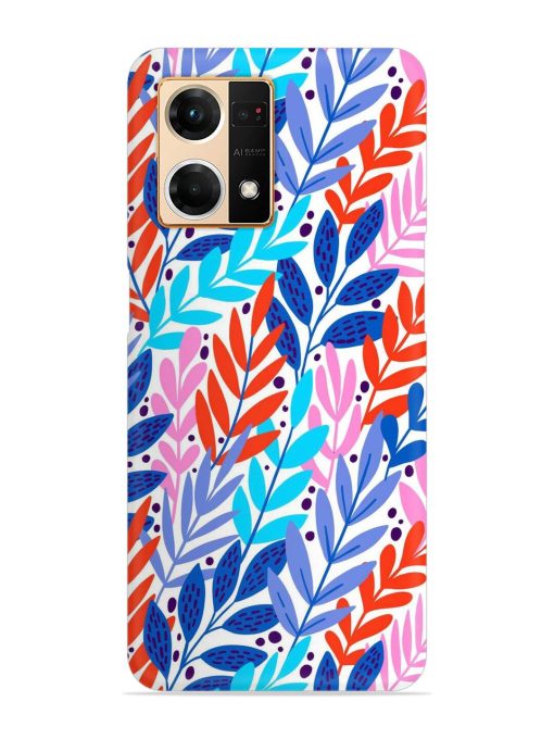 Bright Floral Tropical Snap Case for Oppo F21 Pro (4G)